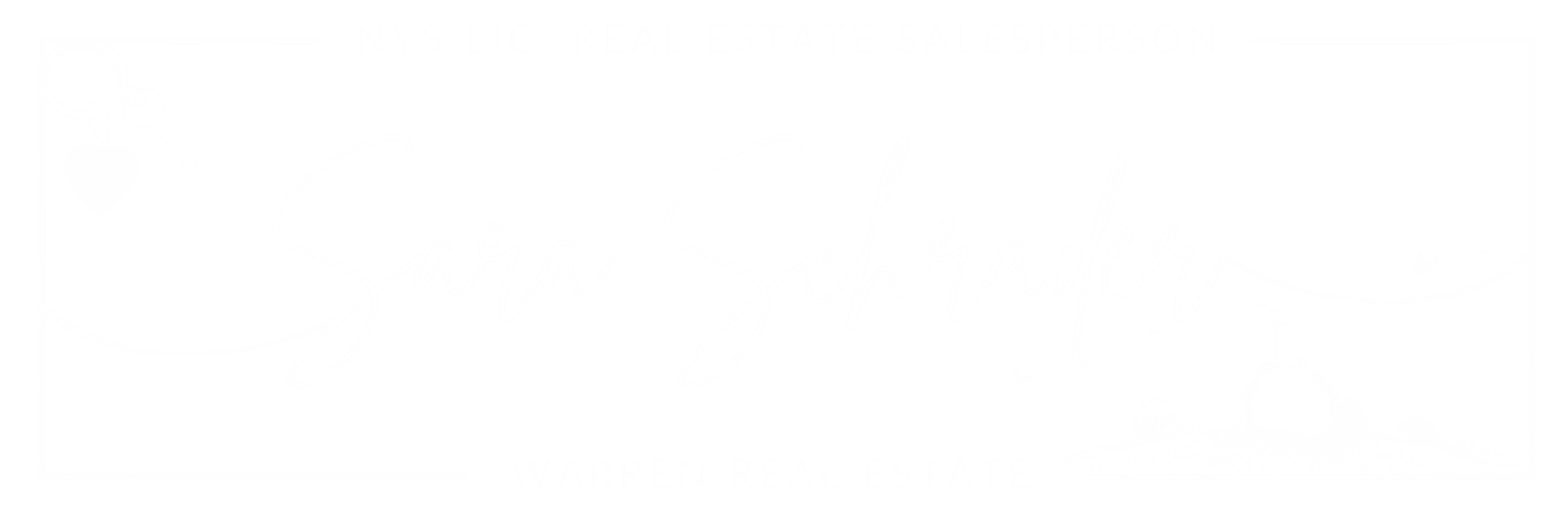 Sara Schrader NYS Licensed Real Estate Salesperson at Warren Real Estate Logo NEW